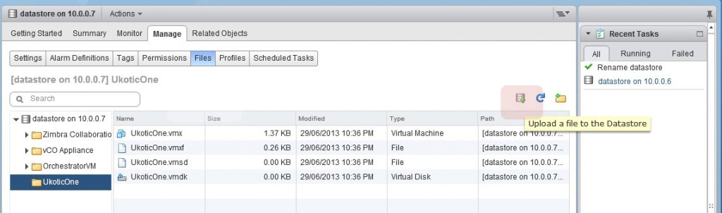 vcenter download vmdk consistency