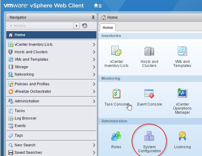 vmware vcenter server appliance 6.0