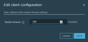 Session Timeout Now In The vSphere Client UI (vSphere 7 Update 2 ...